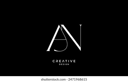 AN, NA, A, N, Abstract Letters Logo Monogram