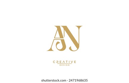 AN, NA, A, N, Abstract Letters Logo Monogram