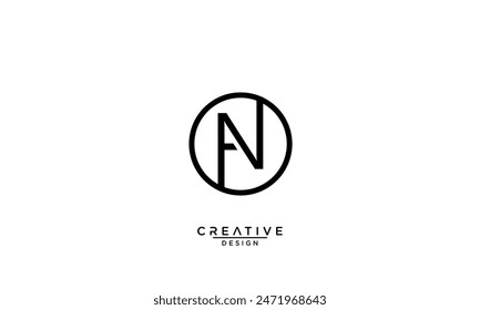 AN, NA, A, N, Abstract Letters Logo Monogram