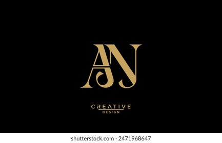 AN, NA, A, N, Abstract Letters Logo Monogram