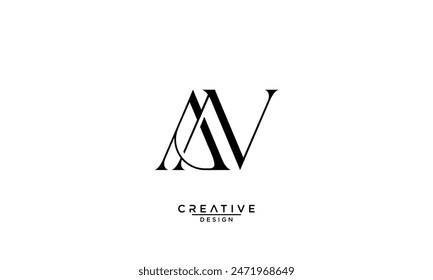 AN, NA, A, N, Abstract Letters Logo Monogram