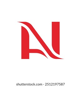 AN, NA, A, N abstract letters logo symbol monogram