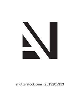 AN, NA, A, N abstract letters logo symbol monogram