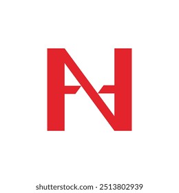 AN, NA, A, N abstract letters logo symbol monogram