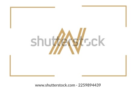 AN, NA, A, N, Abstract Letters Logo Monogram