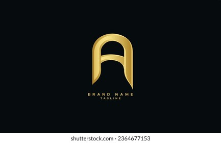 AN, NA, Abstract initial monogram letter alphabet logo design