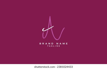 AN, NA, Abstract initial monogram letter alphabet logo design