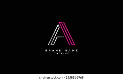 AN, NA, Abstract initial monogram letter alphabet logo design