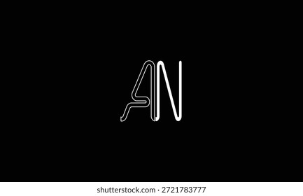 AN, NA LETRA ABSTRATA LOGOTIPO MONOGRAMA