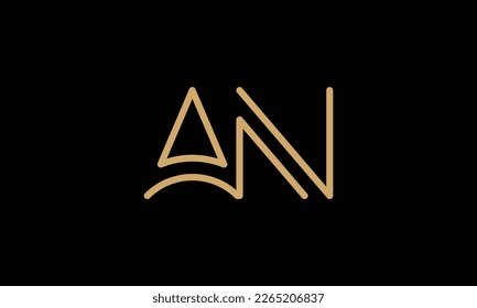 AN, NA, Abstract Letters Logo Monogram