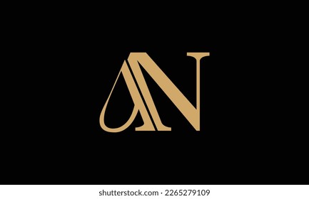 AN, NA, Abstract Letters Logo Monogram