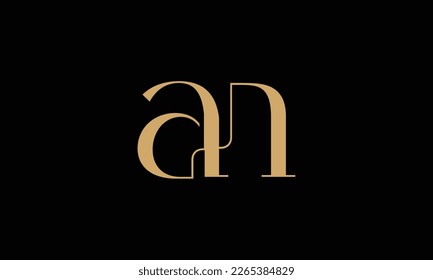 AN, NA, Abstract Letters Logo Monogram