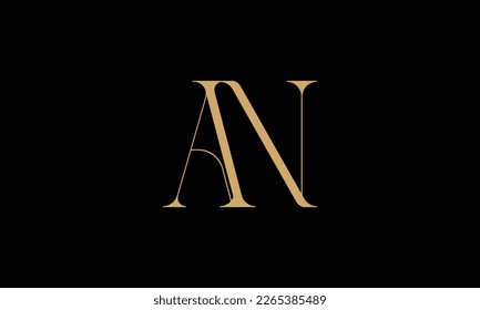 AN, NA, Abstract Letters Logo Monogram