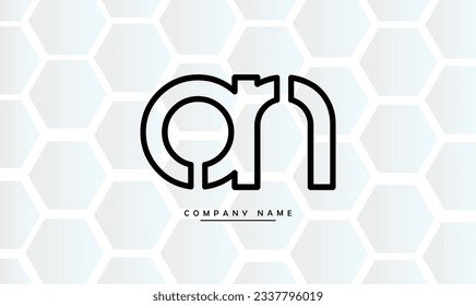 AN, NA Abstract Letters Logo Monogram