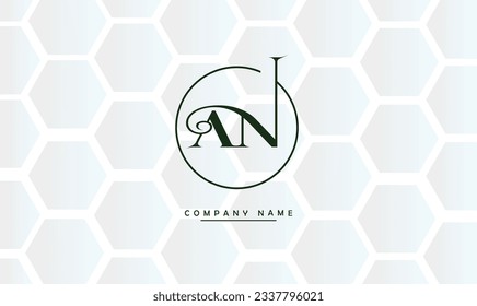 AN, NA Abstract Letters Logo Monogram