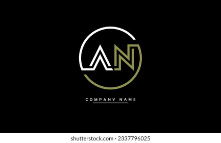 AN, NA Abstract Letters Logo Monogram