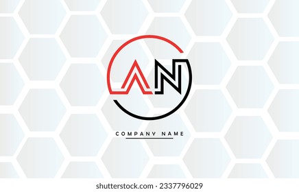 AN, NA Abstract Letters Logo Monogram