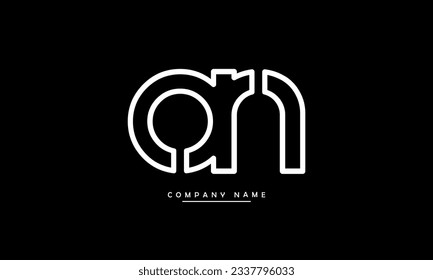 AN, NA Abstract Letters Logo Monogram