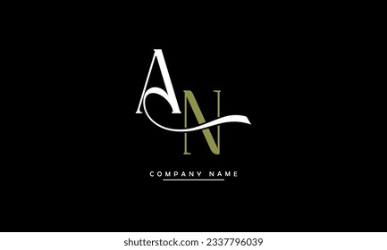 AN, NA Abstract Letters Logo Monogram