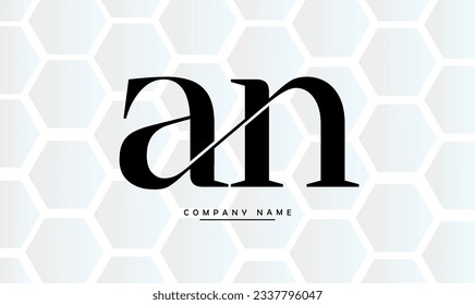 AN, NA Abstract Letters Logo Monogram