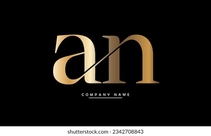 AN, NA Abstract Letters Logo Monogram