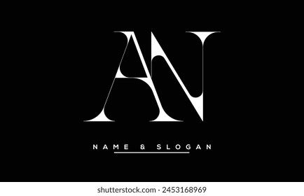 AN, NA Abstract Letters Logo Monogram