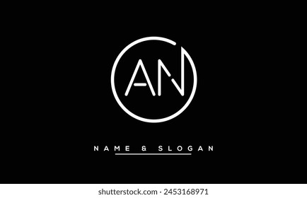 AN, NA Abstract Letters Logo Monogram