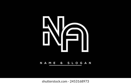 AN, NA Abstract Letters Logo Monogram