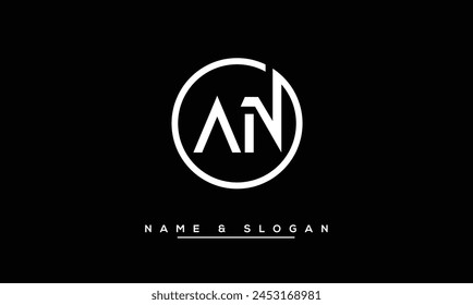 AN, NA Abstract Letters Logo Monogram