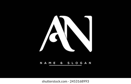 AN, NA Abstract Letters Logo Monogram