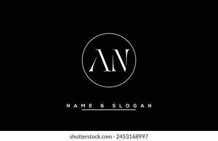 AN, NA Abstract Letters Logo Monogram