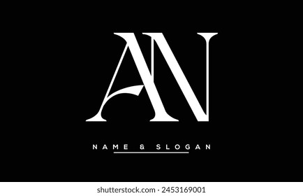 AN, NA Abstract Letters Logo Monogram