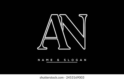 AN, NA Abstract Letters Logo Monogram