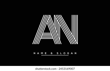 AN, NA Abstract Letters Logo Monogram