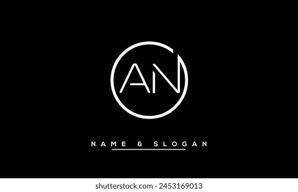 AN, NA Abstract Letters Logo Monogram