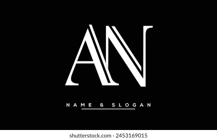 AN, NA Abstract Letters Logo Monogram