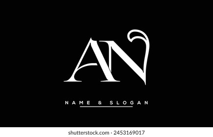 AN, NA Abstract Letters Logo Monogram