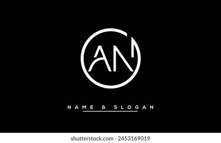 AN, NA Abstract Letters Logo Monogram