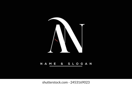 AN, NA Abstract Letters Logo Monogram