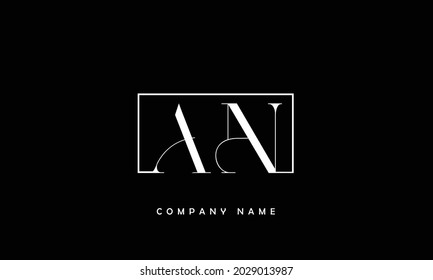 AN, NA Alphabets Letters Logo Monogram