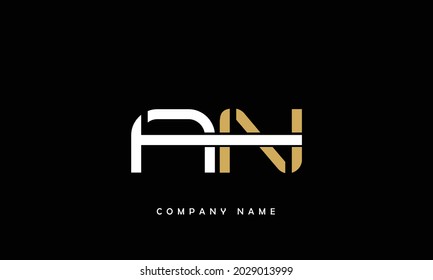 AN, NA Alphabets Letters Logo Monogram