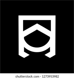 AN, NA, AON initials geometric company logo