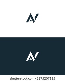 AN, NA letter logo design template elements. Modern abstract digital alphabet letter logo. Vector illustration.