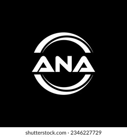 Diseño del logotipo de ANA, inspiración para una identidad única. Elegancia moderna y diseño creativo. Marca tu éxito con el impresionante logotipo.