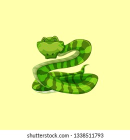 anaconda artwork in yellow background