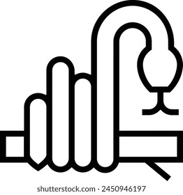 anaconda icon. Thin linear style design isolated on white background
