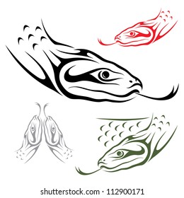 Anaconda snake - vector illustration