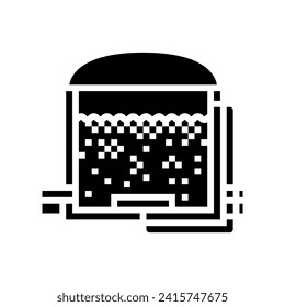 anaerobic digestion biomass glyph icon vector. anaerobic digestion biomass sign. isolated symbol illustration