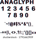 anaglyph symbols design vector symbols