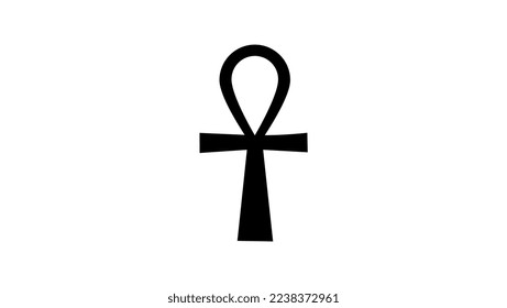 Anakin Egypt cross silhouette , original high quality vector illustration